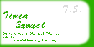 timea samuel business card